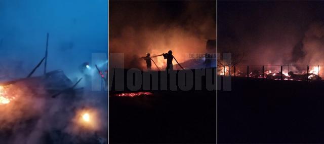 Incendiu devastator la un gater din comuna Bilca