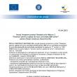 Anunț începere proiect finanţat prin Măsura 2 *Granturi pentru capital de lucru acordate ...