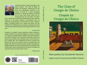 Volumul „Orașele lui Giorgio de Chirico”, semnat de Constantin Severin, publicat recent într-o ediție bilingvă română-engleză