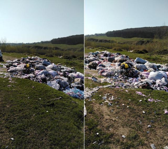 Tone de gunoi aruncate între Pătrăuți și Dărmănești