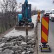 Lucrările la trotuarul de 90.000 de euro de la Dornești, distruse cu picamerul înainte de finalizare