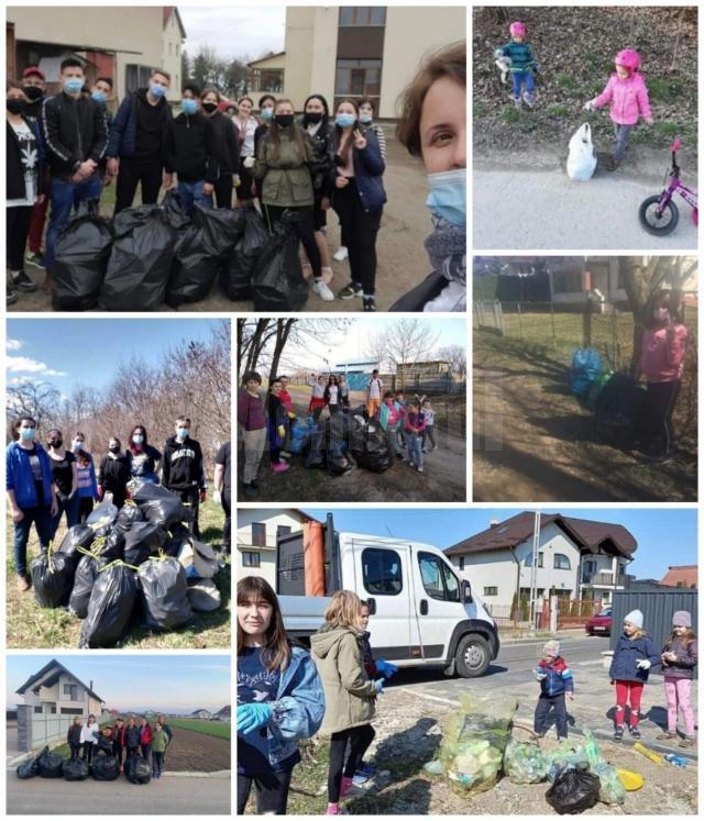 15 acțiuni de ecologizare, peste 200 de voluntari și sute de deșeuri adunate în Rădăuți, în cadrul campaniei ,,Încurajăm faptele bune!”