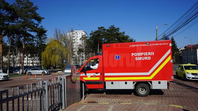 Cadrele medicale SAJ au predat victima echipajului SMURD TIM, care a transportat-o la Unitatea de Primiri Urgențe Suceava