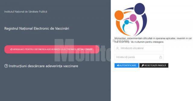 Numărul mare de accesări a blocat registrul de vaccinare Sursa adulti.renv.ro