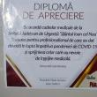 Diploma de apreciere oferită personalului medical al spitalului sucevean