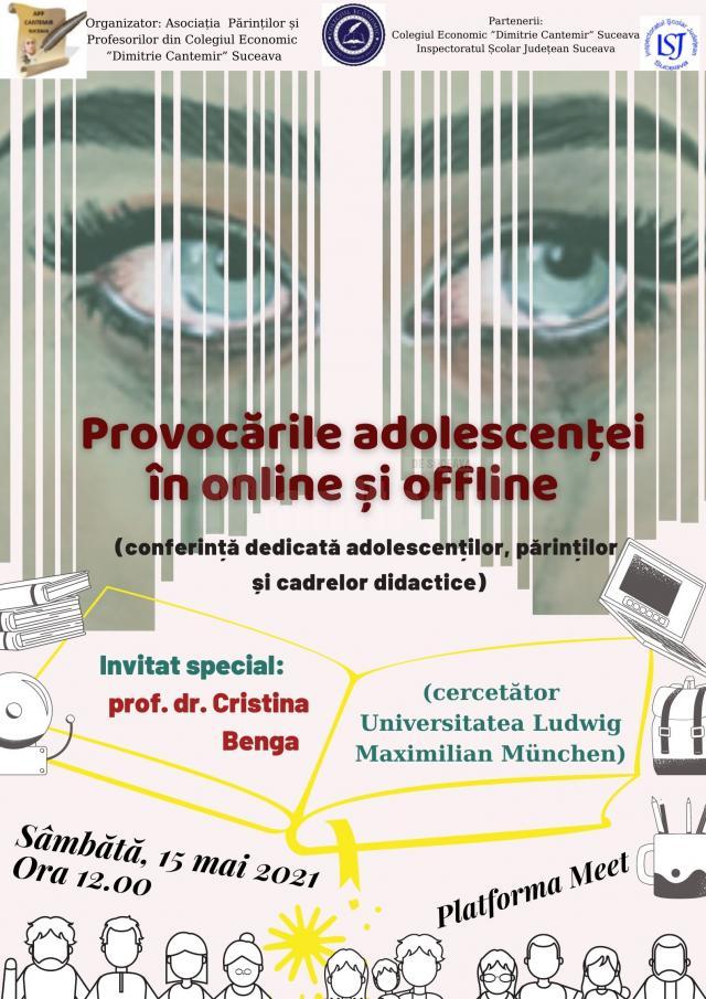 Conferința online „Provocările adolescenței în online și offline”