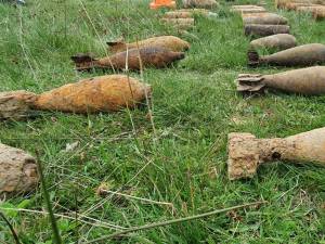 Ședință de distrugere a peste 400 de elemente de muniție adunate de prin județ