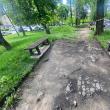 Parcul Simion Florea Marian, din centrul Sucevei, a intrat în reabilitare