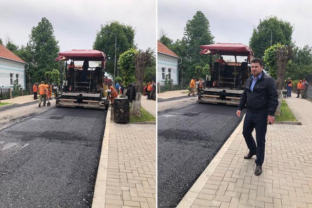 Lucrările de asfaltare de pe strada Bogdan Vodă au fost reluate