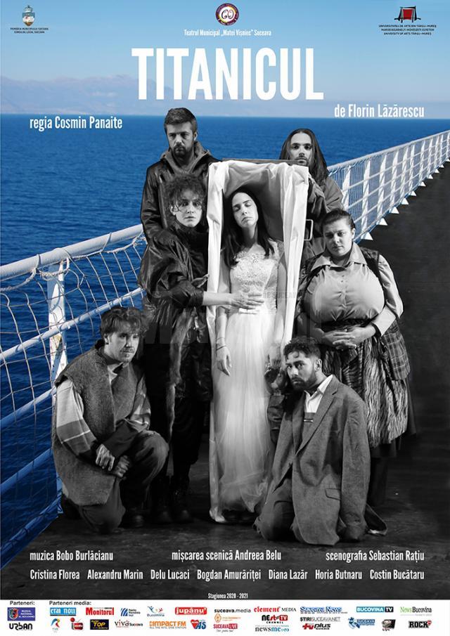 Spectacolul „Titanicul”, cu premiera sub cerul liber, noua producție a Teatrului „Matei Vișniec”