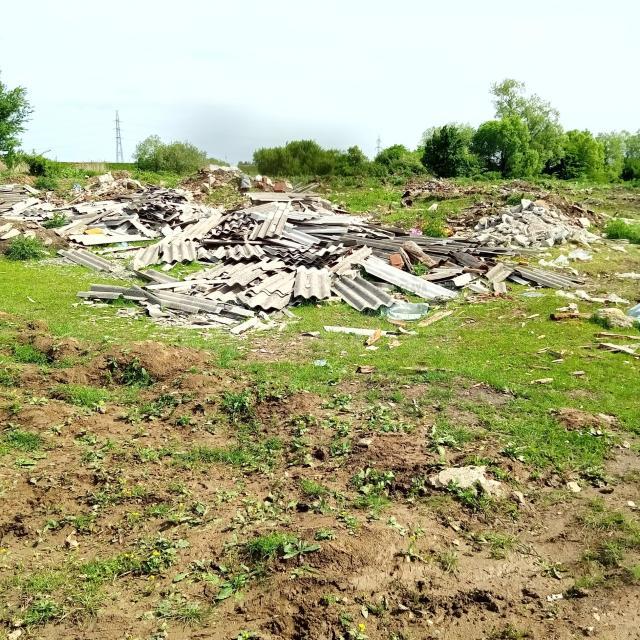 Deșeuri găsite în proximitatea șoselei de centură a municipiului Rădăuți
