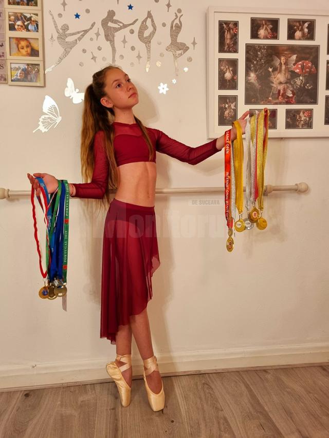 Mara Emilia Frunză, în vârstă de 10 ani, campioană europeană la dans contemporan, titlu obținut în Croația