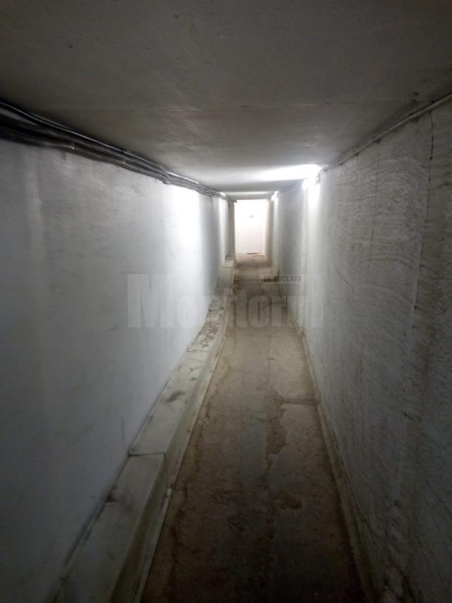 Interiorul pasajului subteran de la Plopeni-Salcea