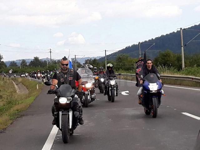 Asociația Ruskie Motoțiclistî  organizează o paradă moto la Gura Humorului