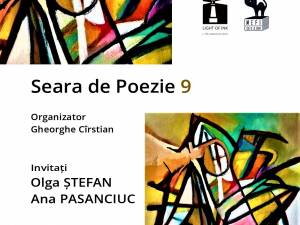 Seara de Poezie 9, cu poetele Olga Ștefan & Ana Pasanciuc, sâmbătă