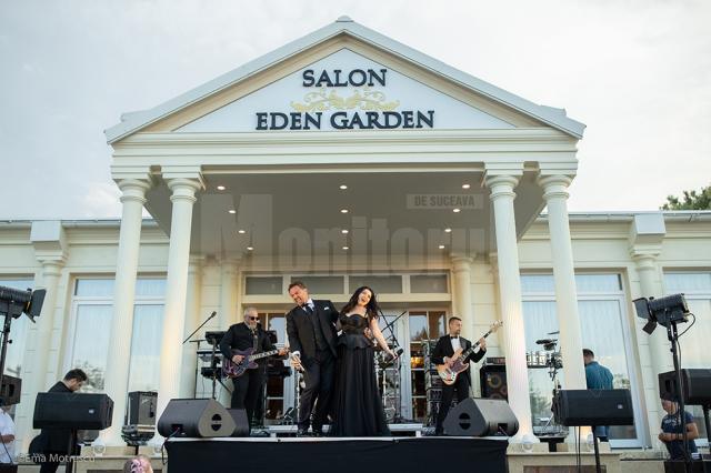 Horia Brenciu, Irina Tănase și HB orchestra, la evenimentul caritabil organizat la Eden Garden. Foto: Ema Motrescu