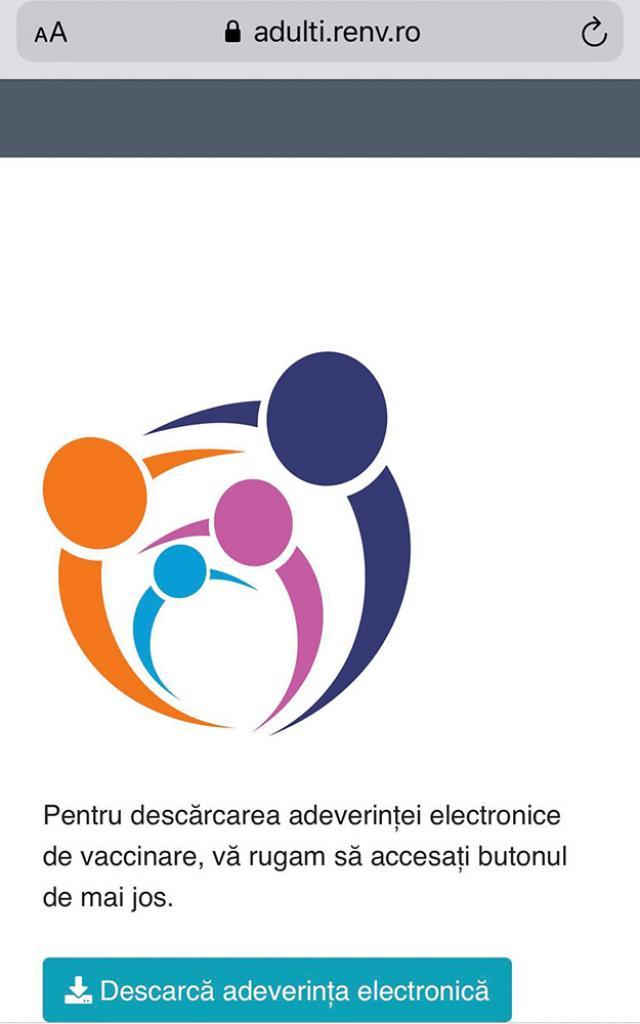 Pașii pentru descărcarea pe telefon a adeverinței electronice de vaccinare anticovid