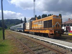 Trenul Suceava-Putn.a Sursa foto Pagina de facebook Calea ferată Dornești-Putna