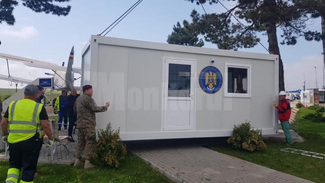 Container pentru centrul de vaccinare din aeroport