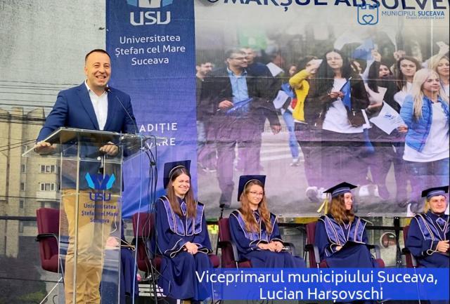 Mesajul municipalității sucevene către studenții USV, transmis de viceprimarul Lucian Harsovschi