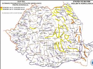 Codul galben, menținut pe râurile Bistrița, Moldova și Suceava, deși ploile au încetat