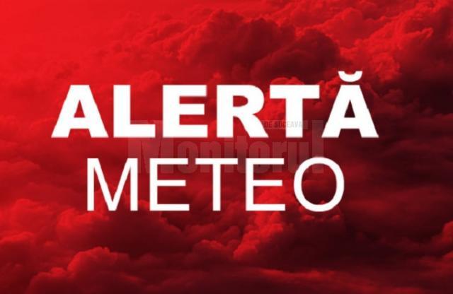 Cod roșu de ploi torențiale, anunțat prin RO-ALERT de ISU Suceava