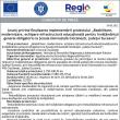 Anunț privind finalizarea implementării proiectului „Reabilitare, modernizare,  echipare ...