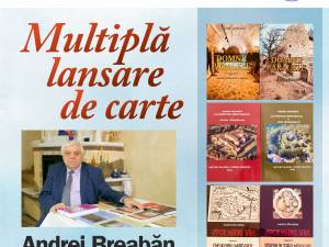 Scriitorul sucevean Andrei Breabăn își lansează mai multe cărți la USV Suceava
