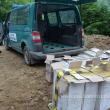 Aproape 12.000 de pachete de țigări de contrabandă, ascunse în pădure