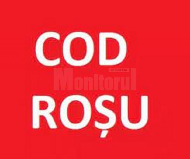 Cod roșu de furtună valabil astăzi până la ora 15:00 în mai multe localități sucevene