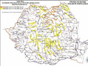 Hidrologii avertizează în privința pericolului de inundații pe râurile din județul Suceava