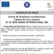 Anunț de finalizare a proiectului: Capital de lucru pentru SC SC ROM HRIBIA INTERNATIONAL SRL