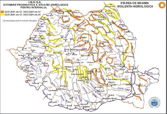 Avertizări hidrologice prelungite până duminică seara pentru râurile din județul Suceava