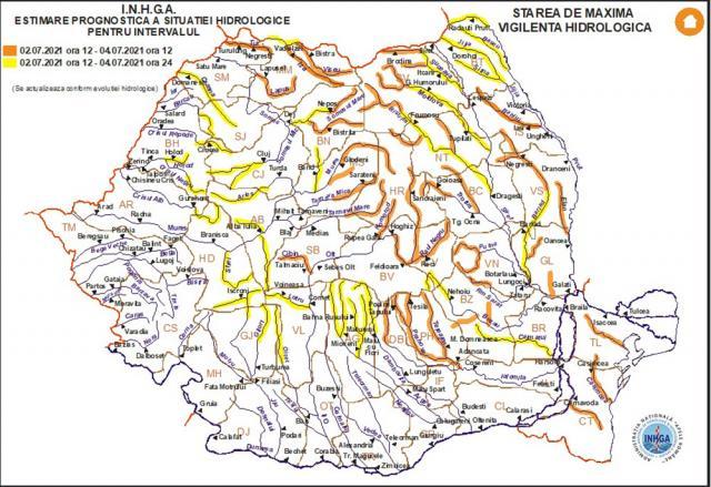 Avertizări hidrologice prelungite până duminică seara pentru râurile din județul Suceava