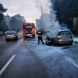 Un scurtcircuit la un conductor defect a distrus parțial o mașină