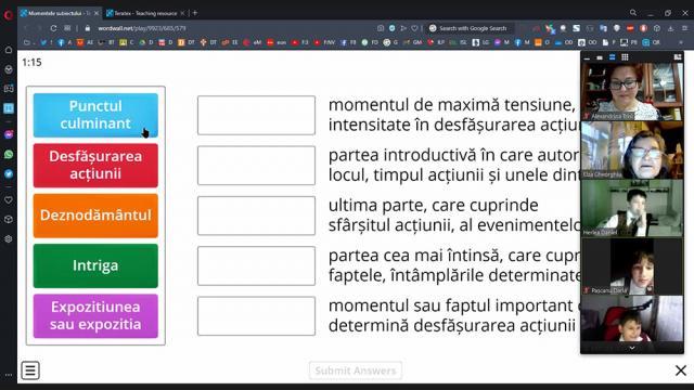 O pânză a poveştilor în cadrul unui proiect european la care participă copii din şase ţări