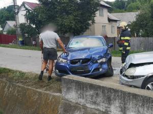 Accident la Dornești între un BMW și un Opel