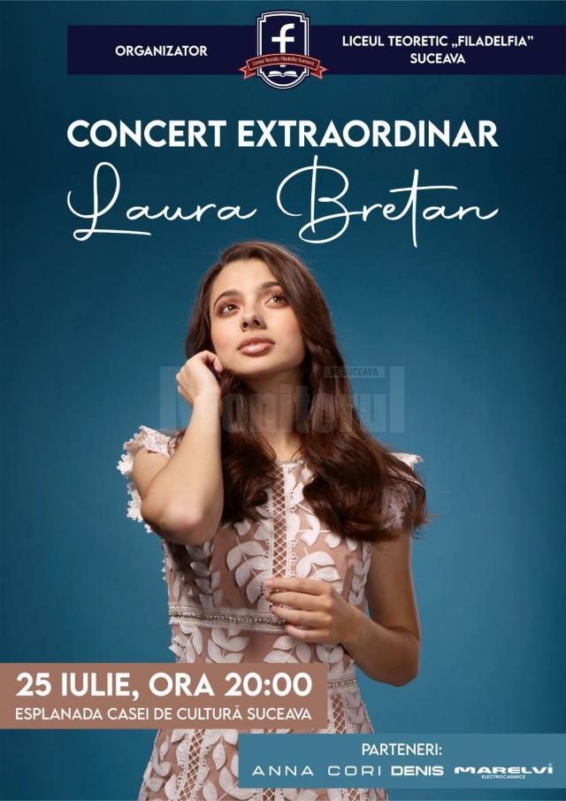 Tânăra artistă Laura Bretan va concerta pentru prima dată la Suceava