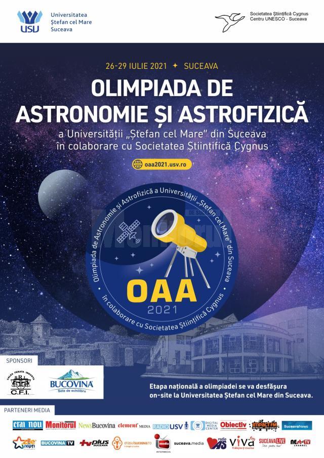 Peste 100 de elevi din 16 județe vor participa la Olimpiada de Astronomie și Astrofizică a Universității „Ștefan cel Mare” din Suceava