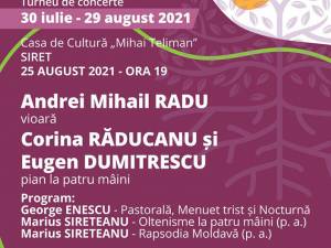 Turneul de concerte „Rădăcini”, organizat de Asociația Klavier ART, ajunge și în cinci localități sucevene