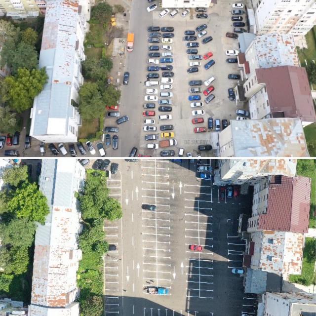Parcarea din zona Bisericii Sfânta Vineri, reabilitată și extinsă 2