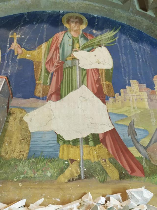 Fresca „Sf. Mare Mucenic Ioan cel Nou de la Suceava”, descoperită în fosta Reședință Mitropolitană din Cernăuți
