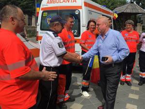 Sirenele ambulanţelor au sunat şi la Fălticeni, pentru a marca Ziua Naţională a Ambulanţei din România