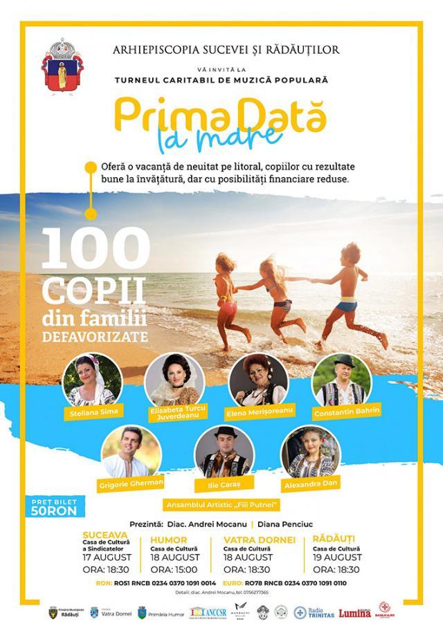 Concerte caritabile cu artiști consacrați de muzică populară, organizate de Arhiepiscopia Sucevei