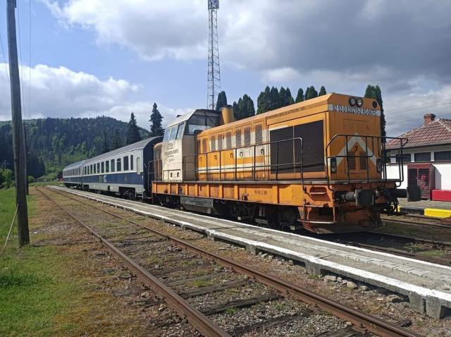 Trenul Suceava-Putna. Foto Pagina de facebook Calea ferată Dornești-Putna