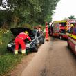 Autoturism „ras” de un vehicul greu, într-un accident petrecut marți dimineață