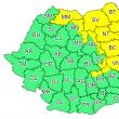 Cod galben de ploi și furtuni în Moldova și Maramureș