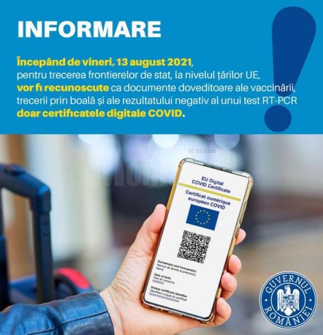 Certificat digital Covid sursa foto Ministerul Sanatatii