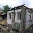 Casa distrusă de focul pus de piroman