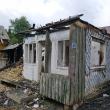 Casa distrusă de incendiu la Păiseni